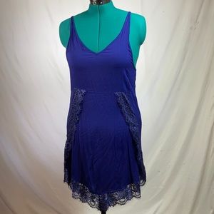 Free People Eyelash Lace Slip Dress - M